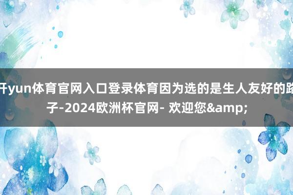 开yun体育官网入口登录体育因为选的是生人友好的路子-2024欧洲杯官网- 欢迎您&